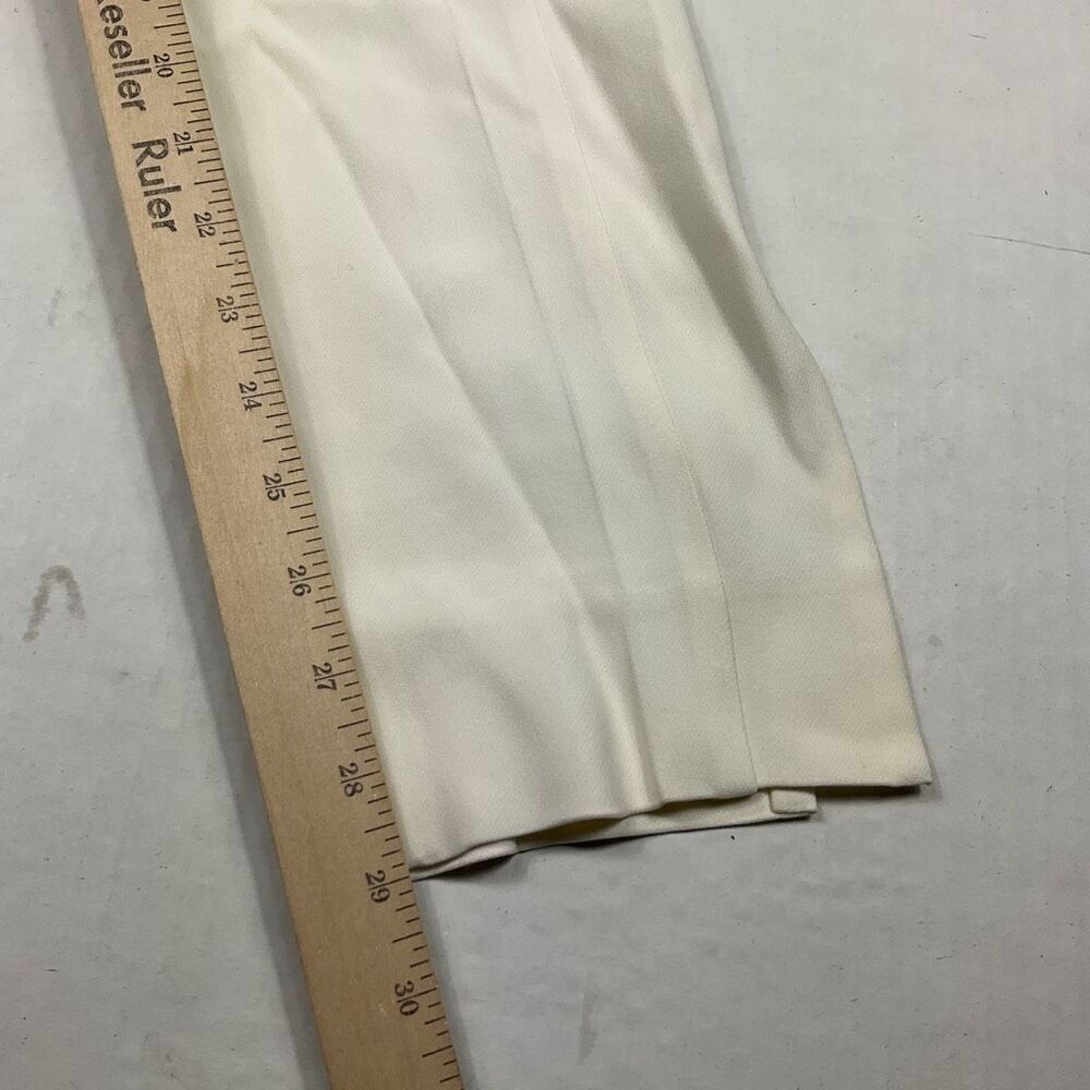 Gucci Womens Sailor Ankle Pants Ivory Mid Rise Zip Up Trousers Size 42 IT 12 US - Picture 6 of 14